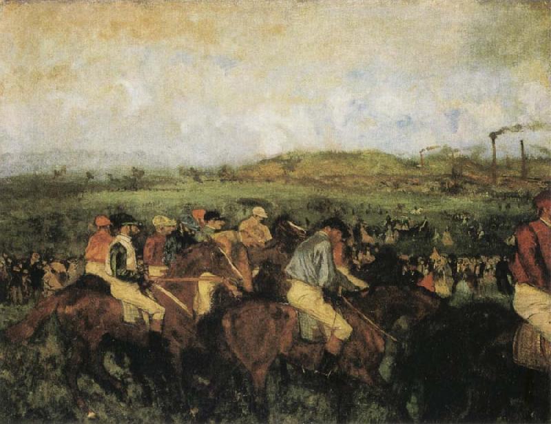 Edgar Degas The Gentlemen-s Race France oil painting art